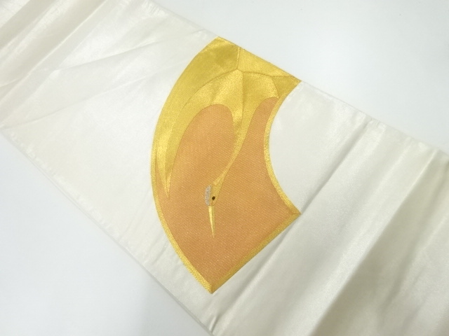 JAPANESE FUKURO OBI / EMBROIDERY / JIGAMI PATTERN